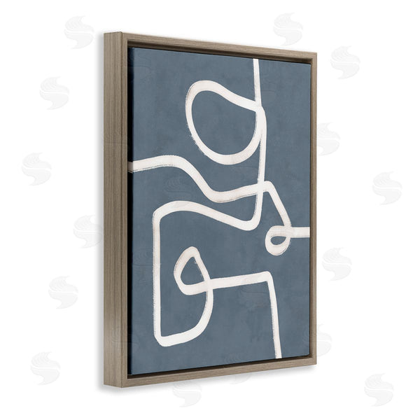 Stupell Industries Nina Blue | Free Line On Blue Wall Art