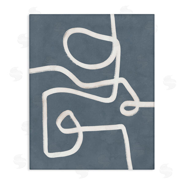 stupell industries Nina Blue | Free Line on Blue Wall Art