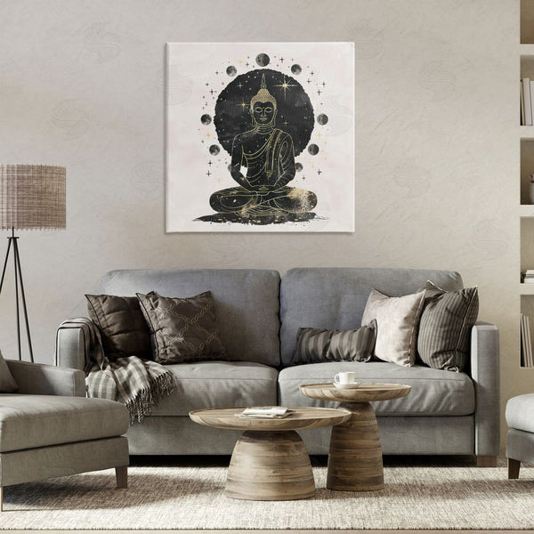 Stupell Industries Nina Blue | Gilded Sitting Buddha Wall Art