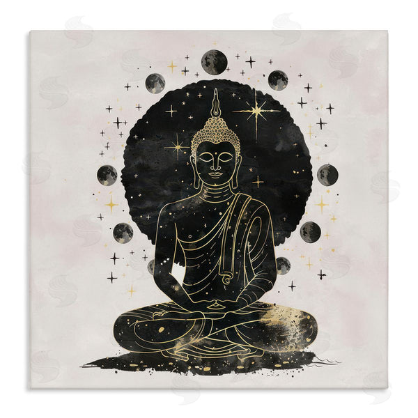 stupell industries Nina Blue | Gilded Sitting Buddha Wall Art