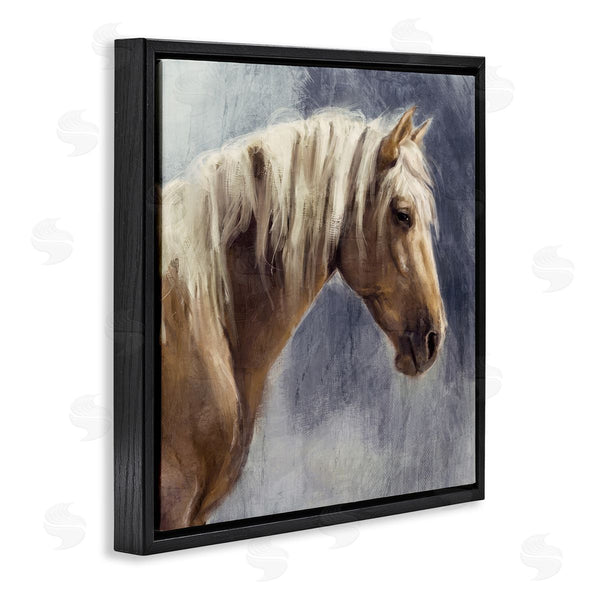 Stupell Industries Nina Blue | Golden Boy Horse Portrait Wall Art
