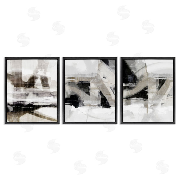 Stupell Industries Nina Blue | Industrial Streaked Composition