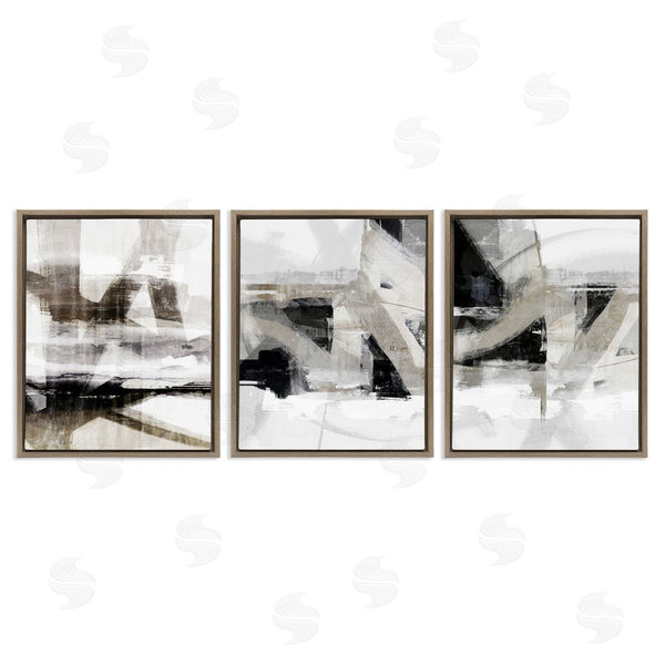 Stupell Industries Nina Blue | Industrial Streaked Composition