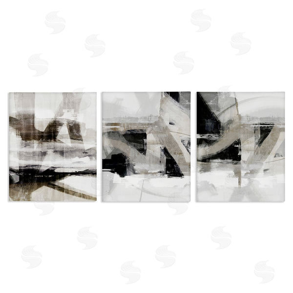 stupell industries Nina Blue | Industrial Streaked Composition