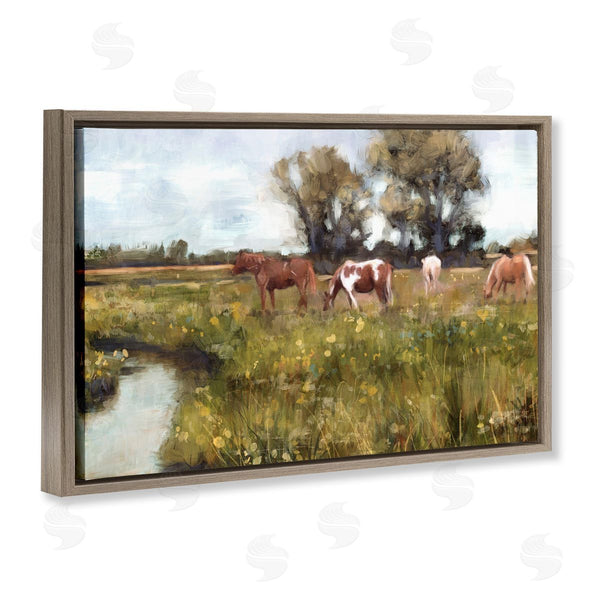 Stupell Industries Nina Blue | Lazy Day Horse Landscape