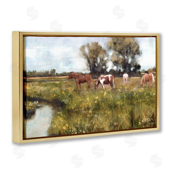 Stupell Industries Nina Blue | Lazy Day Horse Landscape