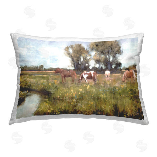 stupell industries Nina Blue | Lazy Day Horse Landscape