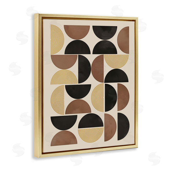 Stupell Industries Nina Blue | Midcentury Geometric Arches