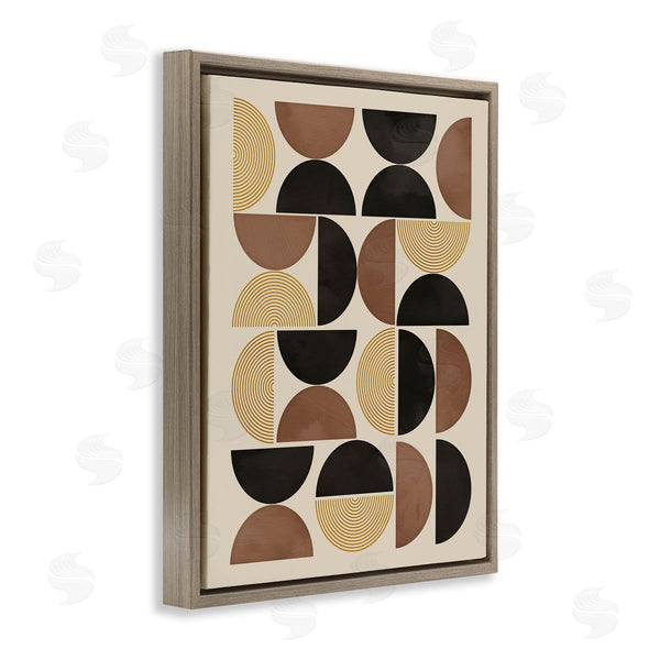 Stupell Industries Nina Blue | Midcentury Geometric Shapes Wall Art