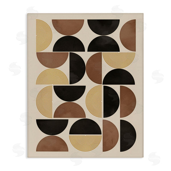 stupell industries Nina Blue | Midcentury Geometric Shapes Wall Art