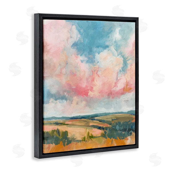 Stupell Industries Nina Blue | Pink Clouds Over Farmland