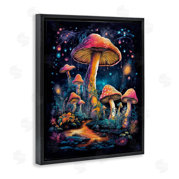 Stupell Industries Nina Blue | Psychedelic Mushrooms Nature Wall Art