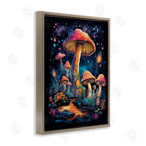 Stupell Industries Nina Blue | Psychedelic Mushrooms Nature Wall Art