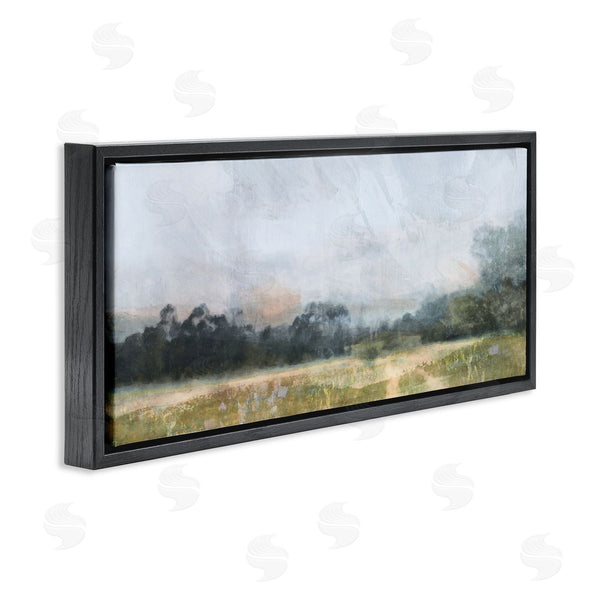 Stupell Industries Nina Blue | Rural Field Abstract Landscape Wall Art