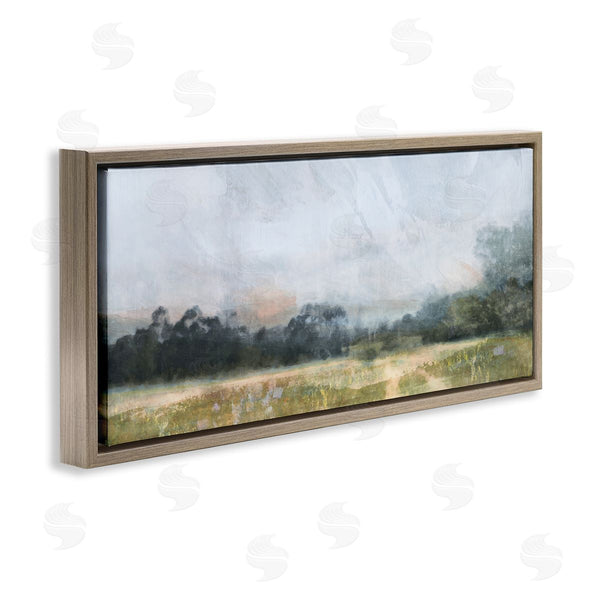 Stupell Industries Nina Blue | Rural Field Abstract Landscape Wall Art
