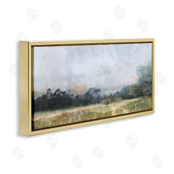 Stupell Industries Nina Blue | Rural Field Abstract Landscape Wall Art