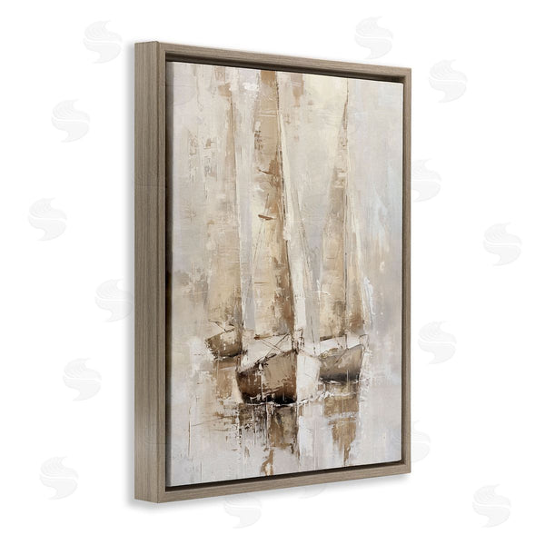 Stupell Industries Nina Blue | Rustic Gradient Sailboats
