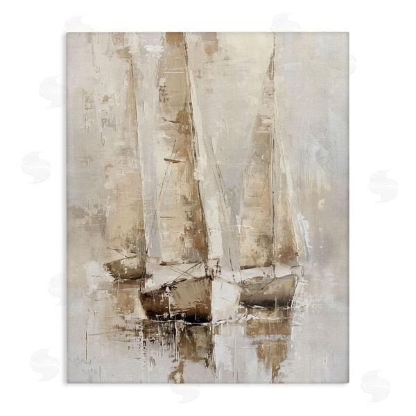 stupell industries Nina Blue | Rustic Gradient Sailboats