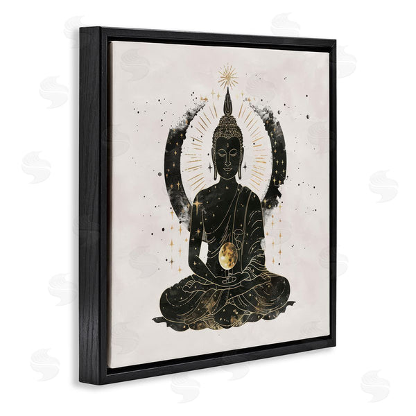 Stupell Industries Nina Blue | Sitting Buddha Sun Rays Wall Art