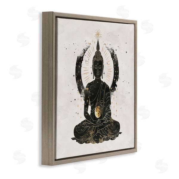 Stupell Industries Nina Blue | Sitting Buddha Sun Rays Wall Art