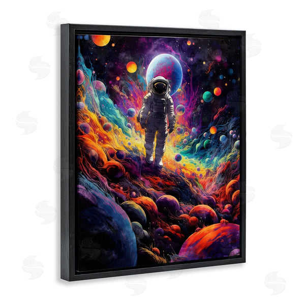 Stupell Industries Nina Blue | Stepping On Space Terrain Wall Art