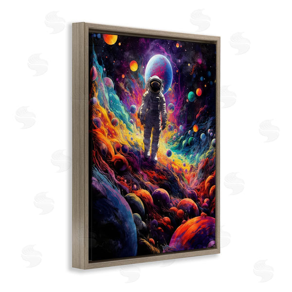 Stupell Industries Nina Blue | Stepping On Space Terrain Wall Art