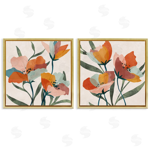 Stupell Industries Nina Blue | Summer Bouquet Modern Abstract