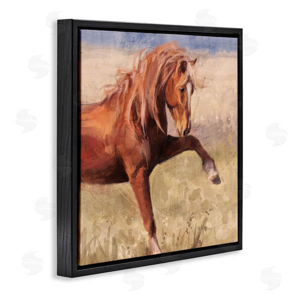 Stupell Industries Nina Blue | The Red Stallion Portrait