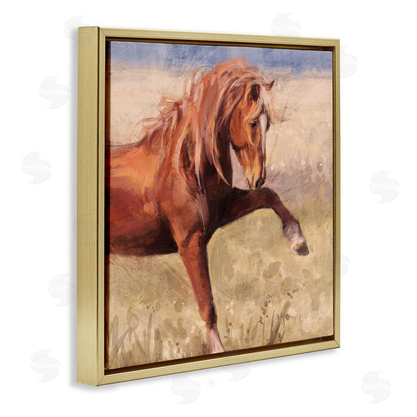 Stupell Industries Nina Blue | The Red Stallion Portrait