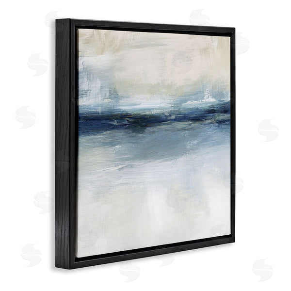 Stupell Industries Nina Blue | Timeless Nautical Gloomy Sea Abstract