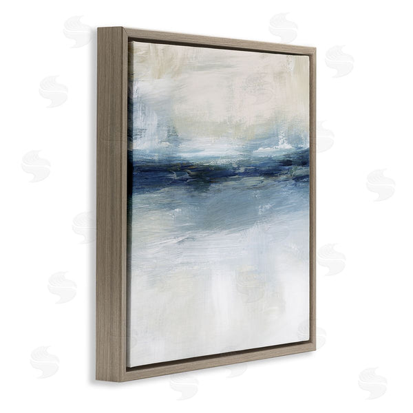 Stupell Industries Nina Blue | Timeless Nautical Gloomy Sea Abstract