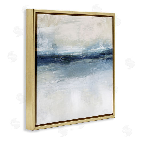 Stupell Industries Nina Blue | Timeless Nautical Gloomy Sea Abstract