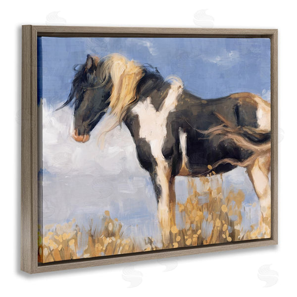 Stupell Industries Nina Blue | Traditional Windswept Stallion