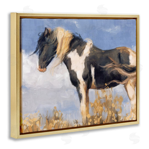 Stupell Industries Nina Blue | Traditional Windswept Stallion