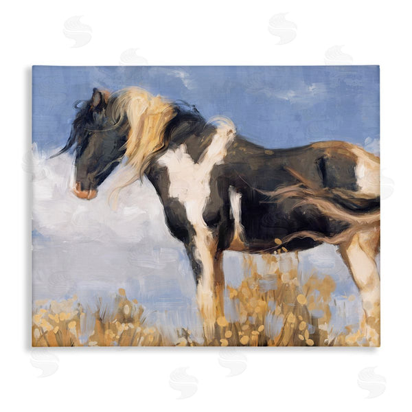 stupell industries Nina Blue | Traditional Windswept Stallion