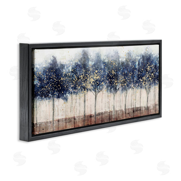 Stupell Industries Nina Blue | Trees With Modern Splash Wall Art