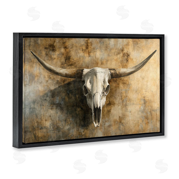 Stupell Industries Nina Blue | Vintage Cow Skull Rustic