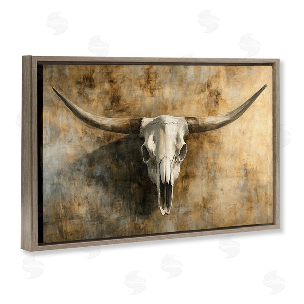 Stupell Industries Nina Blue | Vintage Cow Skull Rustic