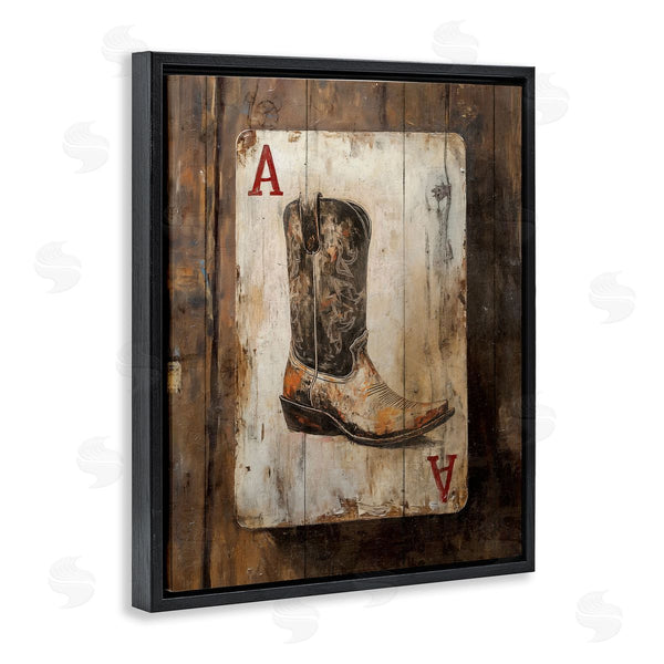 Stupell Industries Nina Blue | Western Rustic Playing Card