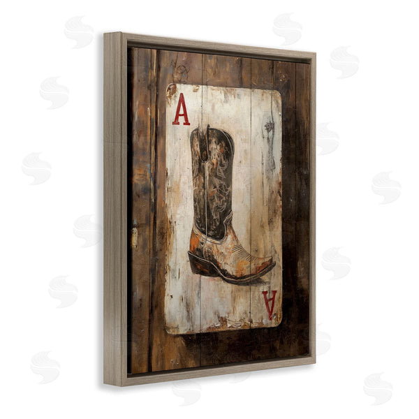 Stupell Industries Nina Blue | Western Rustic Playing Card