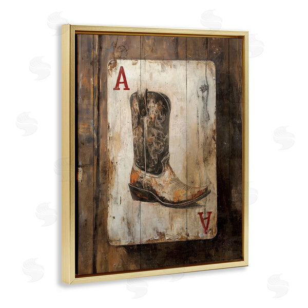 Stupell Industries Nina Blue | Western Rustic Playing Card