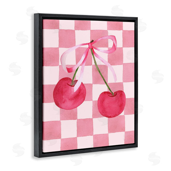 Stupell Industries Nina Jacobs | Coquette Cherries Over Checkers