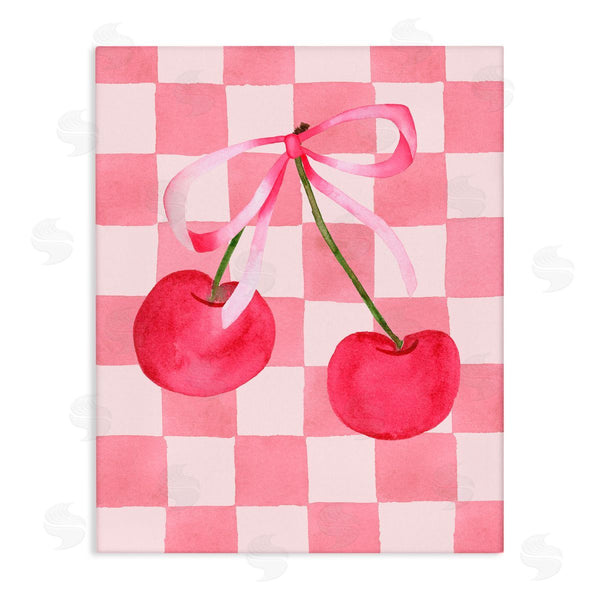 stupell industries Nina Jacobs | Coquette Cherries over Checkers