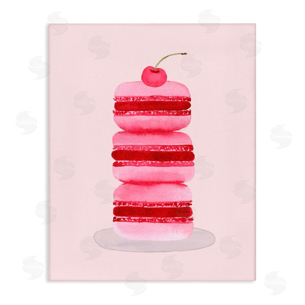 stupell industries Nina Jacobs | Coquette Macaroon Cherry Stack
