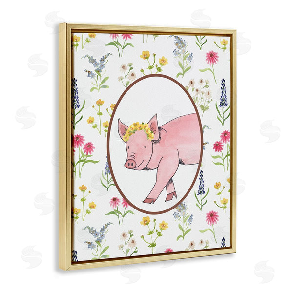 Stupell Industries Nina Jacobs | Farm Friends Pig & Herbs