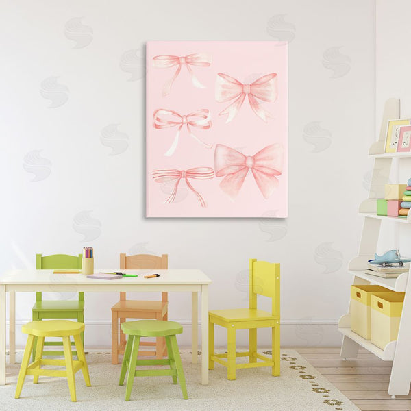 Stupell Industries Nina Jacobs | Graceful Feminine Pink Ribbons