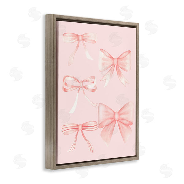 Stupell Industries Nina Jacobs | Graceful Feminine Pink Ribbons