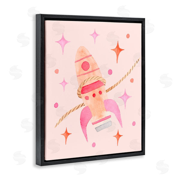 Stupell Industries Nina Jacobs | Lasso Rocket Ship Wall Art