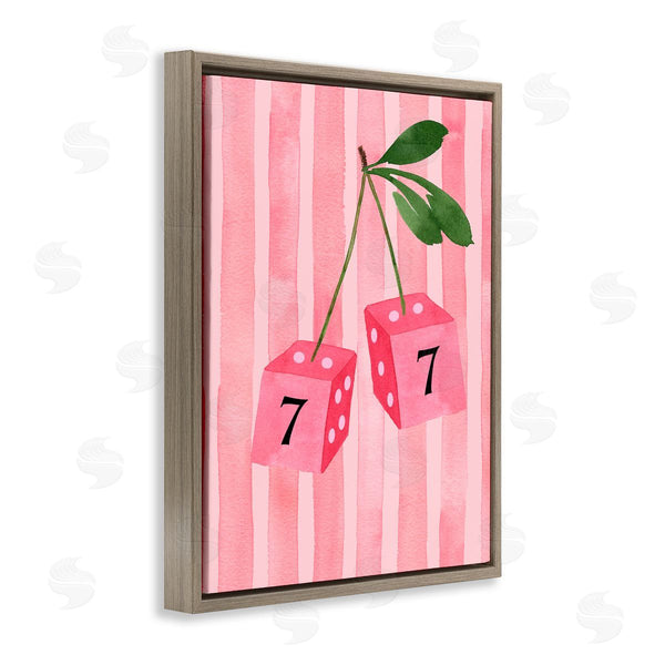 Stupell Industries Nina Jacobs | Lucky Number 7 Cherry Dice Wall Art
