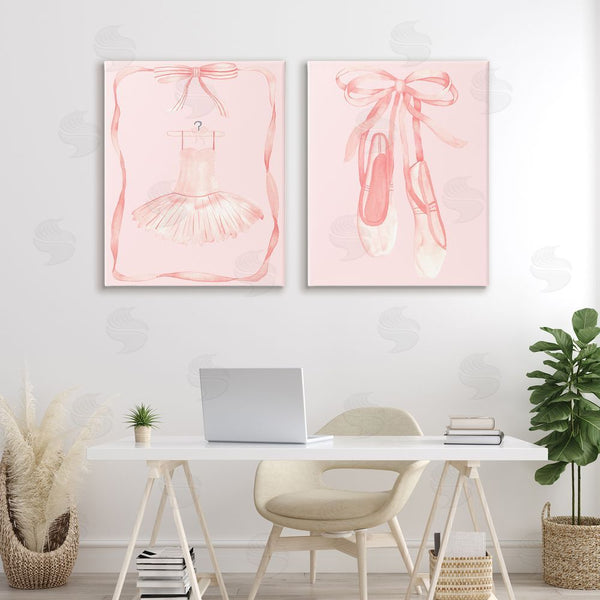 Stupell Industries Nina Jacobs | Pastel Ballerina Dress & Slippers